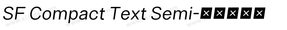 SF Compact Text Semi字体转换